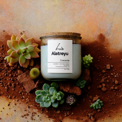 Creosote - Desert Rain Candle 9Oz Coconut + Soy Wax Candle by Alatreyu with Sliding Scale Pricing