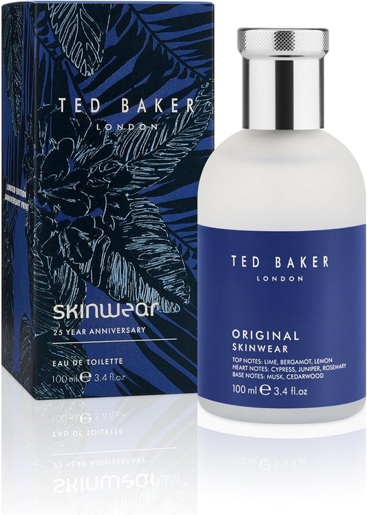 Skinwear EDT, Woody Masculine Fragrance, Zesty Lime, Bergamont & Lemon Top Notes with Sandalwood, Amber & Cedar Base Notes, 100Ml