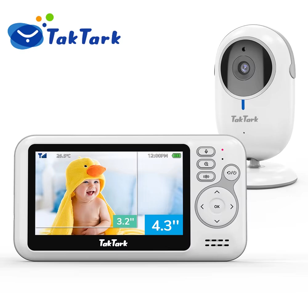 4.3 Inch Wireless Video Baby Monitor Mother Kids Survaillance Camera Auto Night Vision Two Way Audio Nanny Babysitter