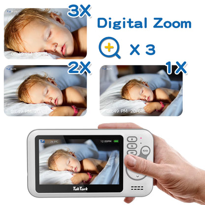 4.3 Inch Wireless Video Baby Monitor Mother Kids Survaillance Camera Auto Night Vision Two Way Audio Nanny Babysitter